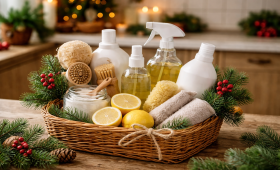 Guida a come pulire la casa con detergenti ecologici per Natale