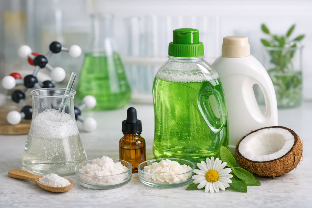Sodium laureth sulfate nei detergenti - SLES VS SLS