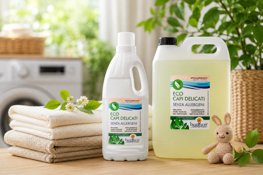 detersivi ecologici per bucato e casa sicuri per famiglia e bambini