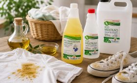 detergenti ecologici e metodologie per pulire varie tipologie di macchie di olio