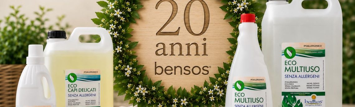 Bensos compie 20 anni: vent’anni di ricerca per una detergenza davvero ecologica