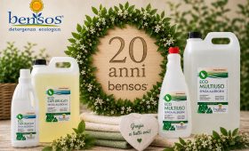 Bensos compie 20 anni: detergenza ecologica